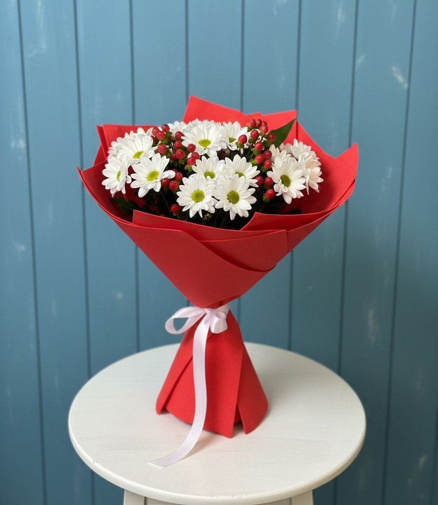 Букет цветов из: Хризантемы в Рамешках