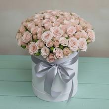 Цветочная композиция из Розы в шляпной коробке в Рамешках