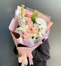 Букет цветов из:  Хризантемы и Розы в Рамешках