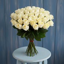 Букет 51 Белая роза Эдлесс Лав #REPLACE_PRED# Рамешках