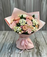 Букет цветов из:  Гвоздики, Розы и Хризантемы в Рамешках