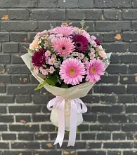 Букет цветов из:  Герберы и Хризантемы в Рамешках