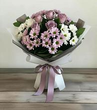 Букет цветов из:  Хризантемы и Розы в Рамешках
