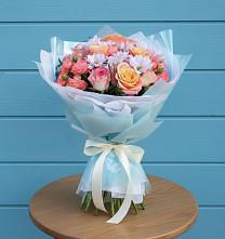 Букет цветов из:  Хризантемы и Розы в Рамешках