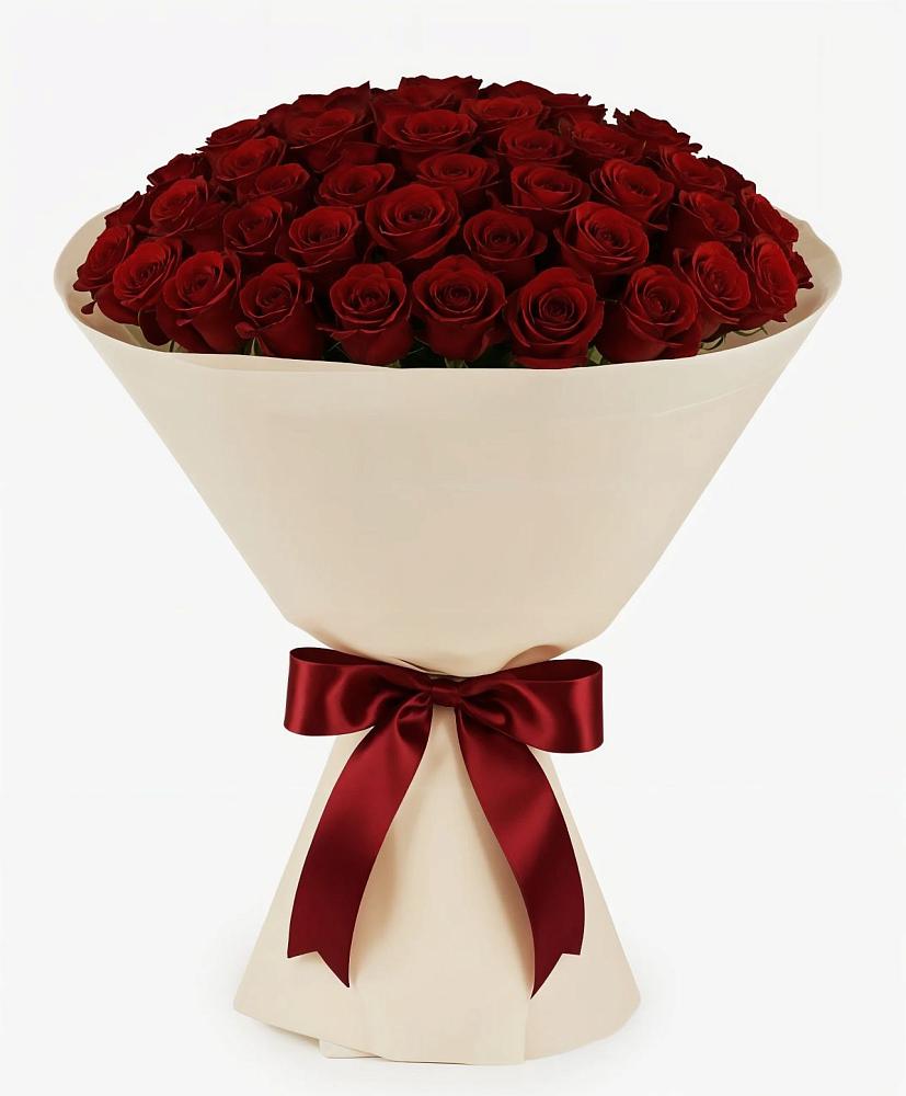 Букет 101 Бордовая роза Блэк Бакарра в Рамешках