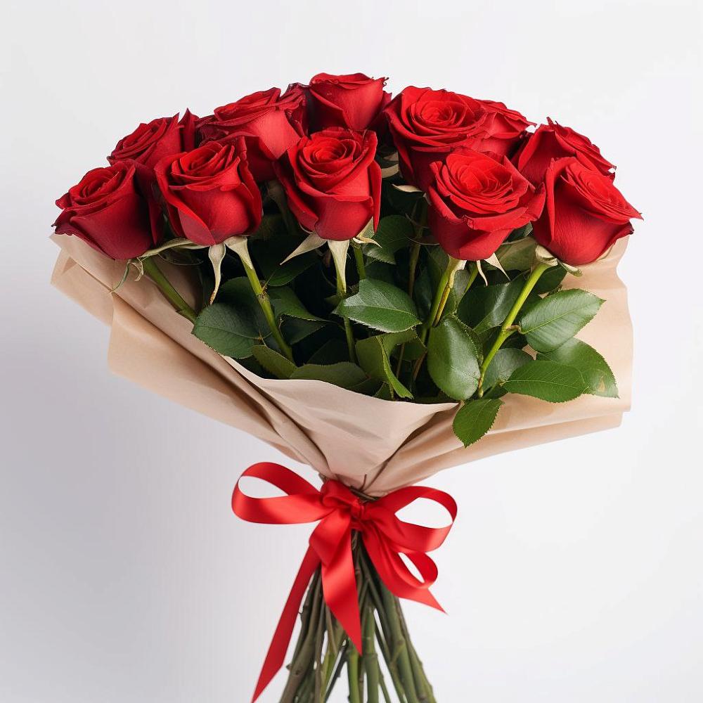 Букет 11 Красных роз Эдлесс Лав в Рамешках