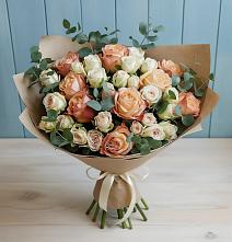 Букет цветов из:  Альстромерии и Розы в Рамешках