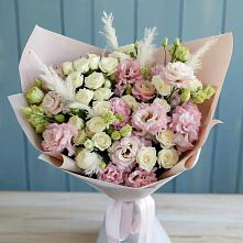 Букет цветов из:  Альстромерии и Розы в Рамешках