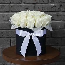 Цветочная композиция из Розы в шляпной коробке в Рамешках